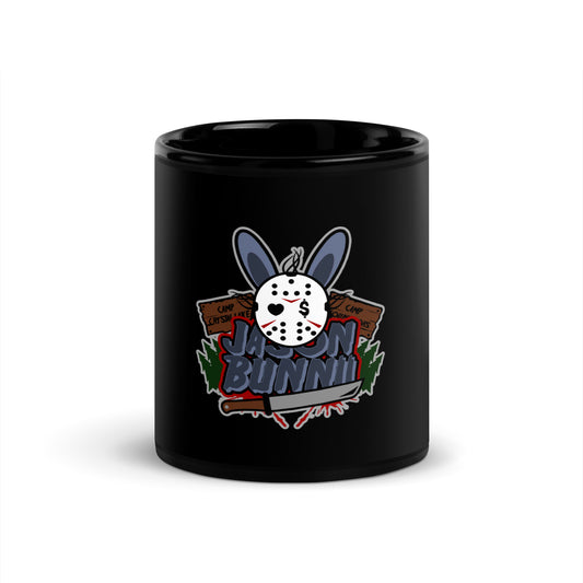 BUNNII GANG "JASON BUNNII" Black Glossy Mug