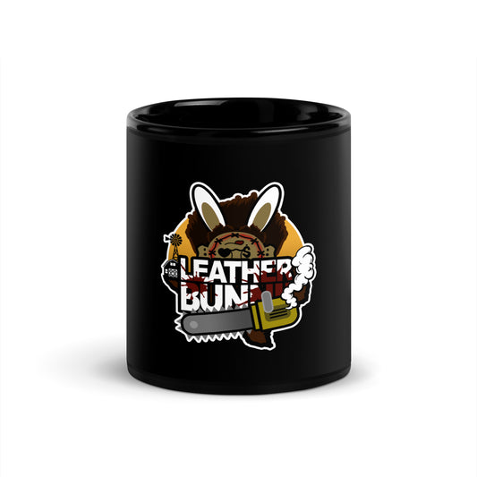 BUNNII GANG "LEATHER BUNNII" Black Glossy Mug
