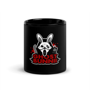 BUNNII GANG "GHOST BUNNII" Black Glossy Mug