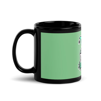 BUNNII GANG "BOOGIE BUNNII" Black Glossy Mug