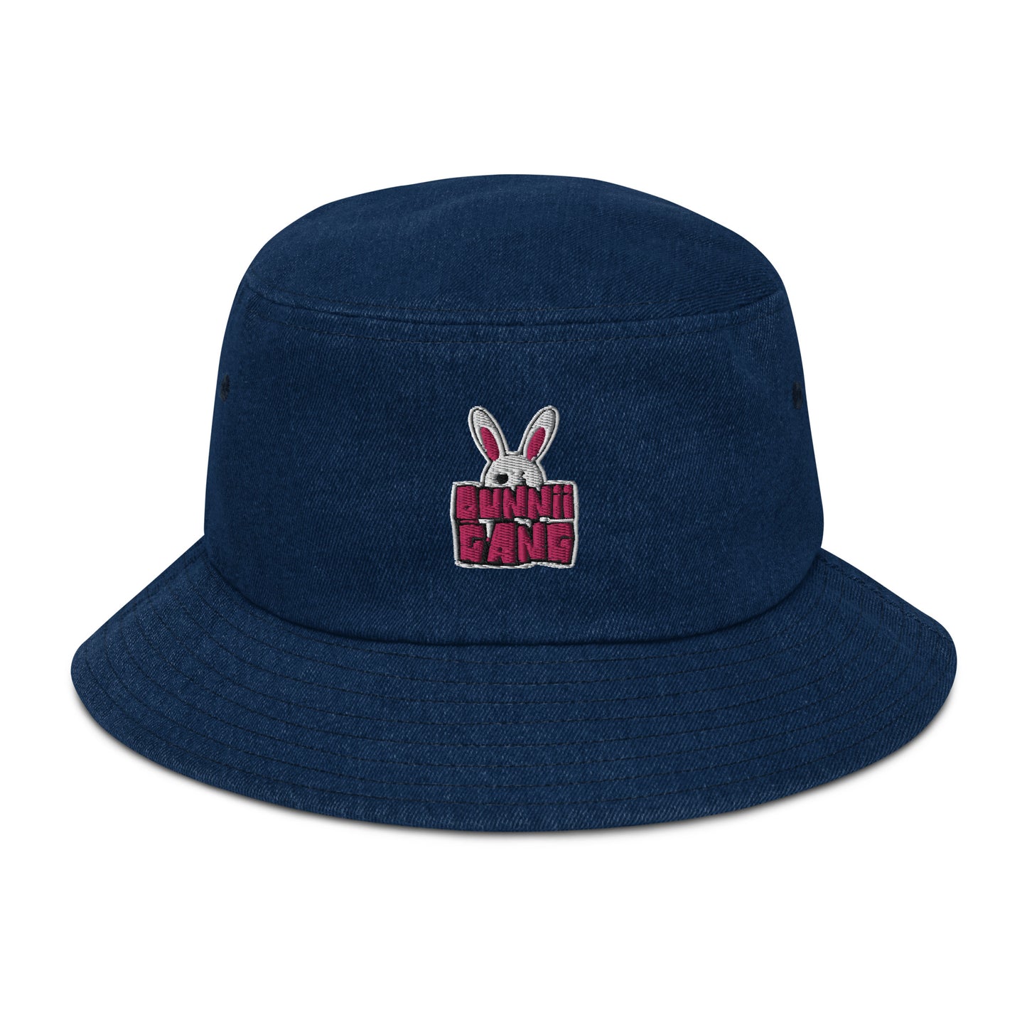 BUNNII GANG "LOGO" Denim Bucket Hat