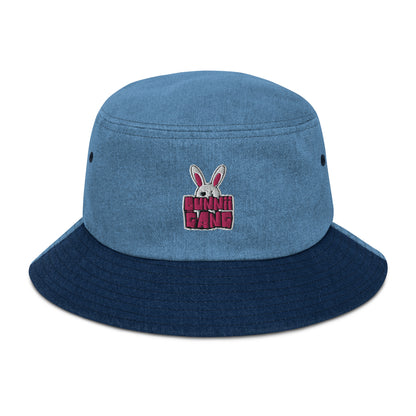BUNNII GANG "LOGO" Denim Bucket Hat