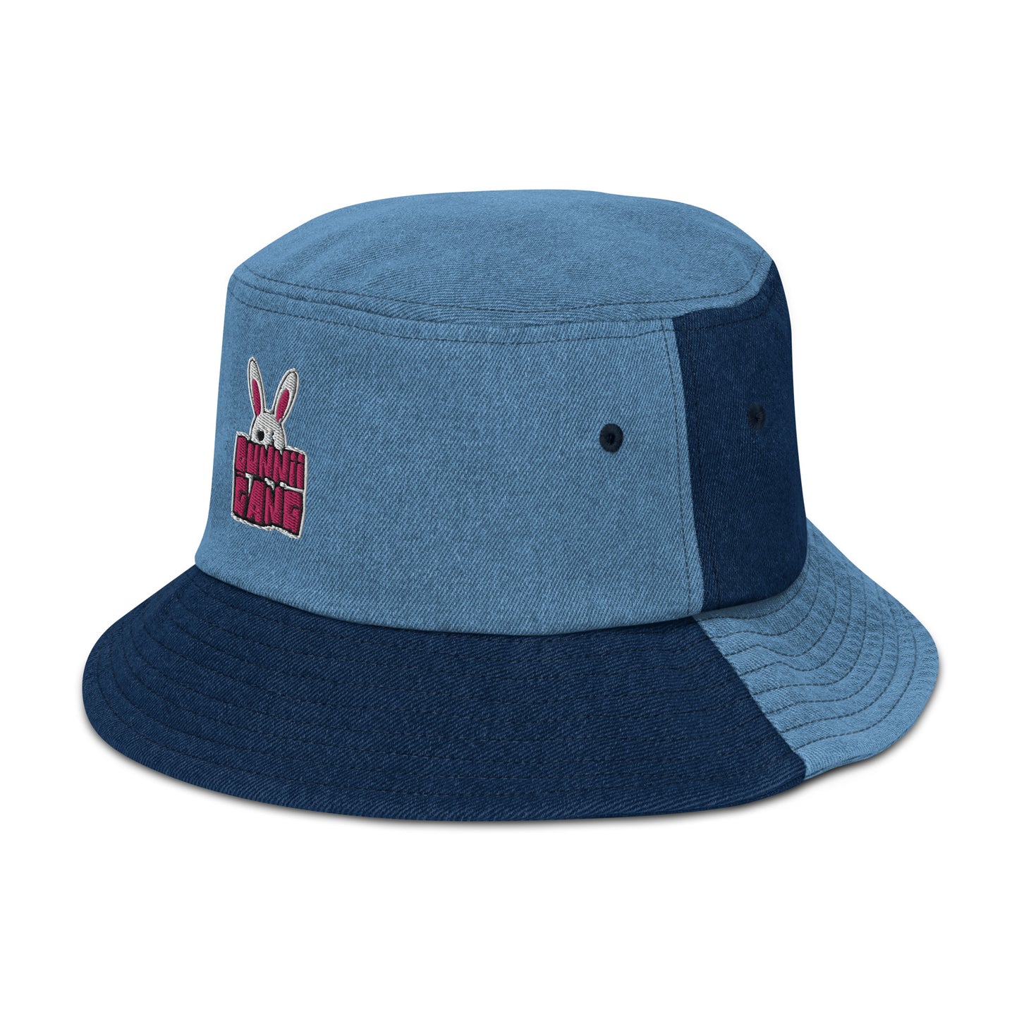 BUNNII GANG "LOGO" Denim Bucket Hat