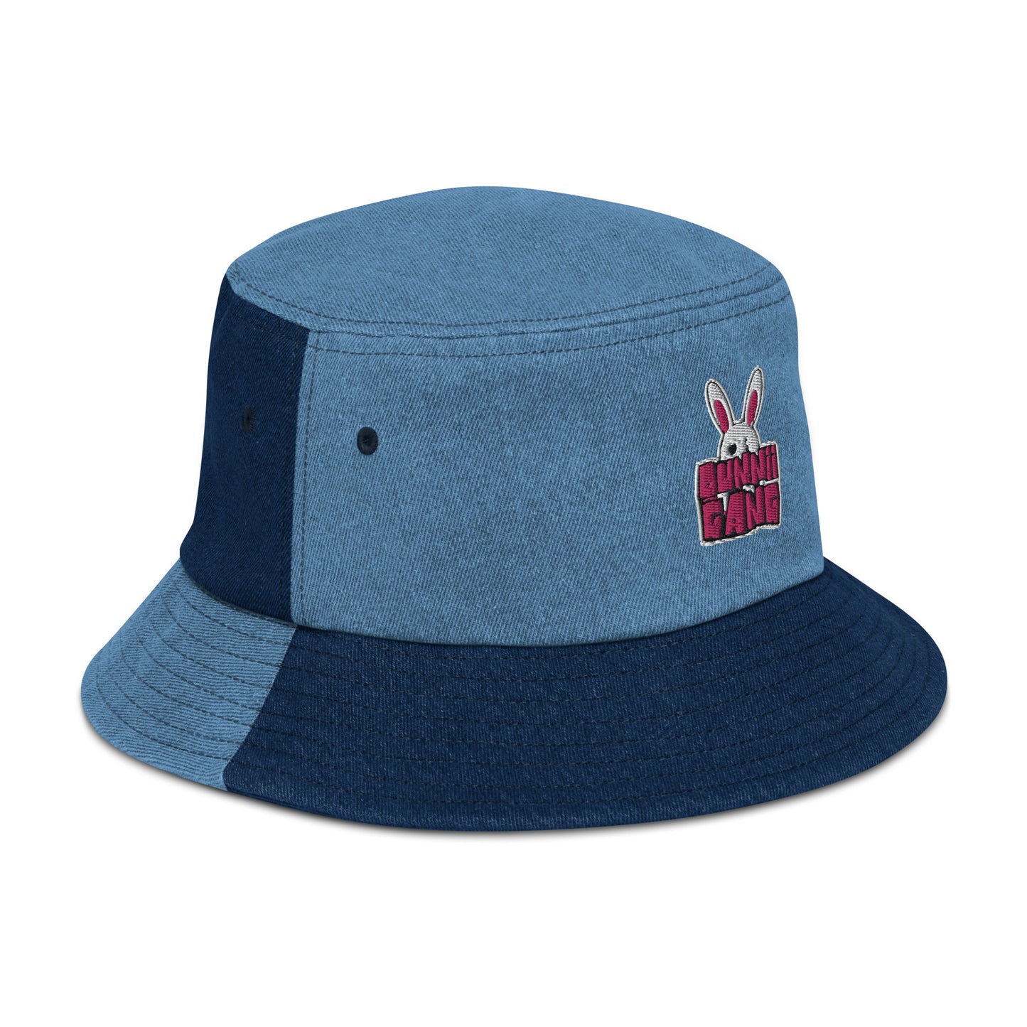 BUNNII GANG "LOGO" Denim Bucket Hat