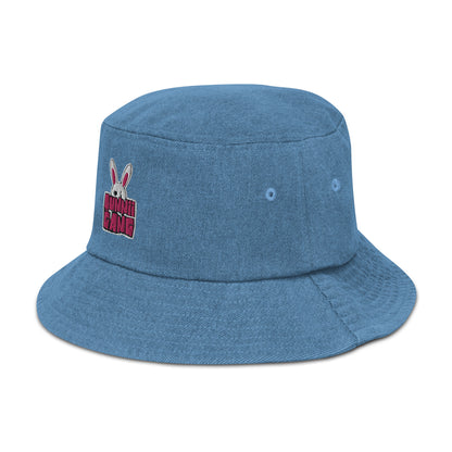 BUNNII GANG "LOGO" Denim Bucket Hat