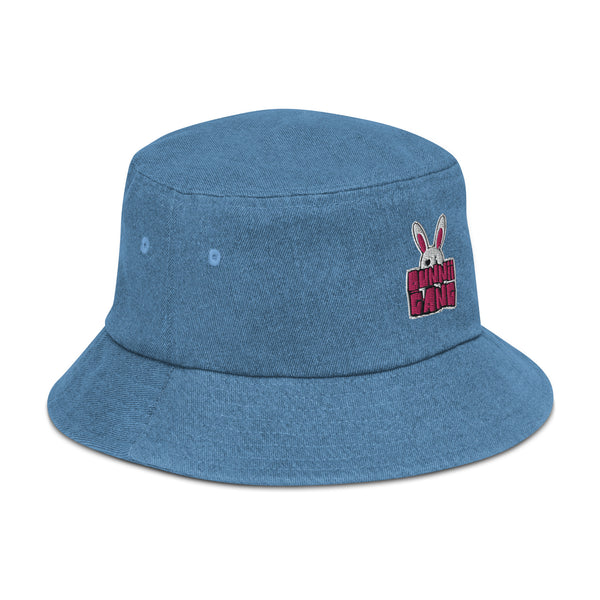 BUNNII GANG "LOGO" Denim Bucket Hat