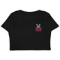 BUNNII GANG "EMBROIDERED LOGO" CROP TOP