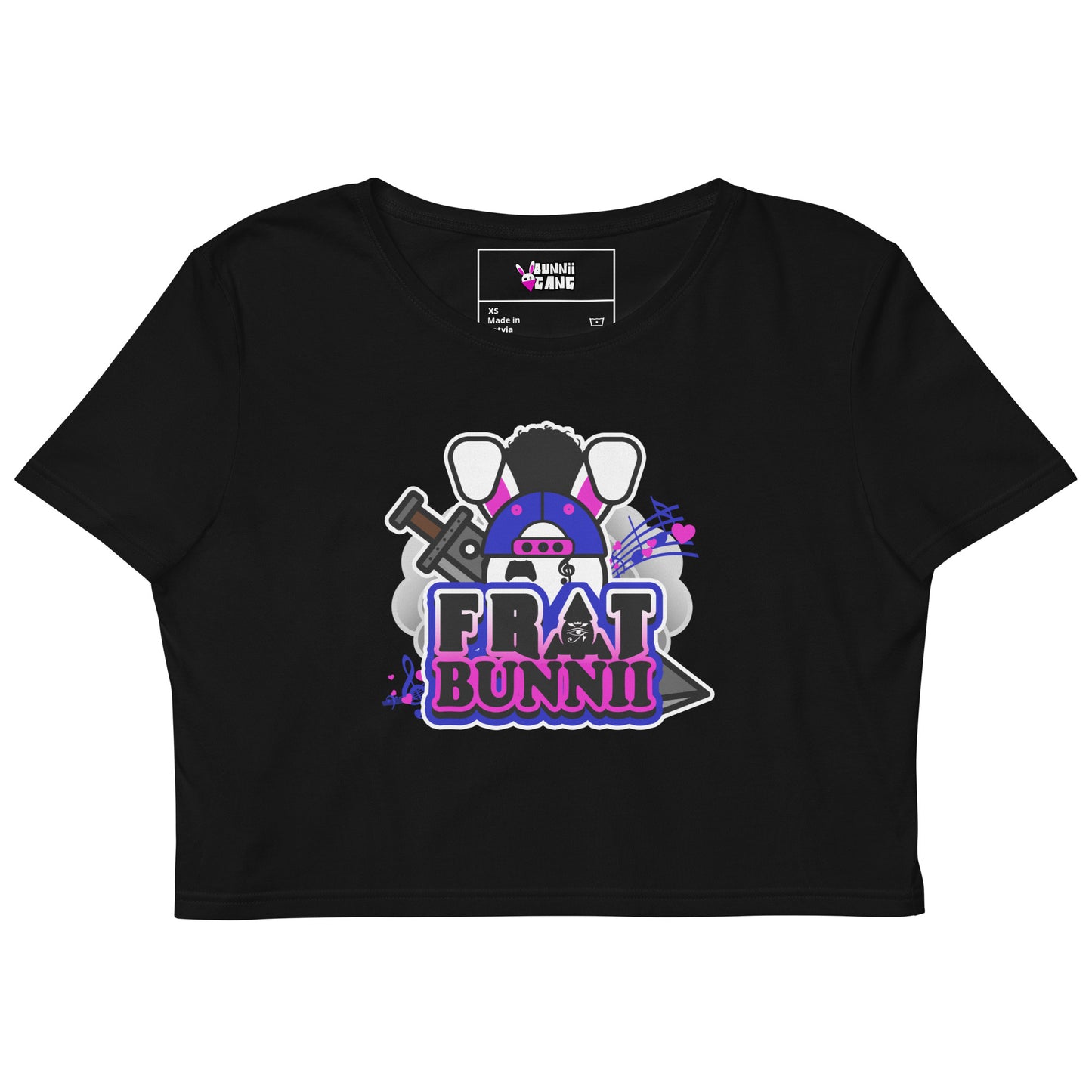 BUNNII GANG "FRAT BUNNII" Crop Top