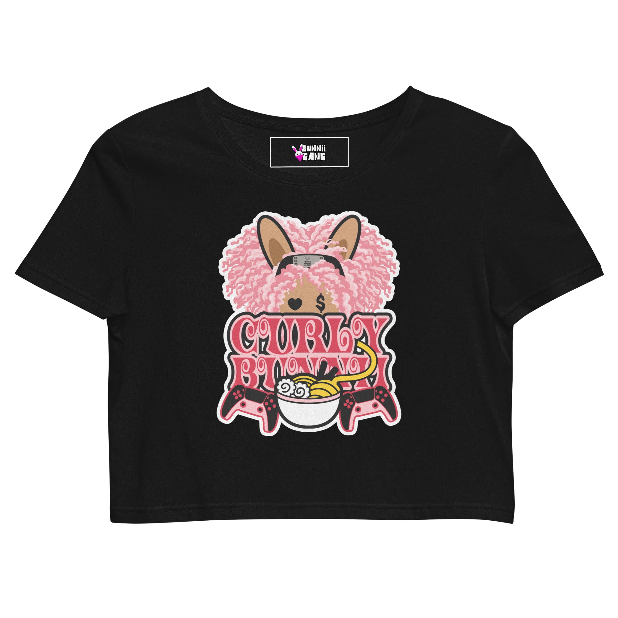BUNNII GANG "CURLY BUNNII" Crop Top