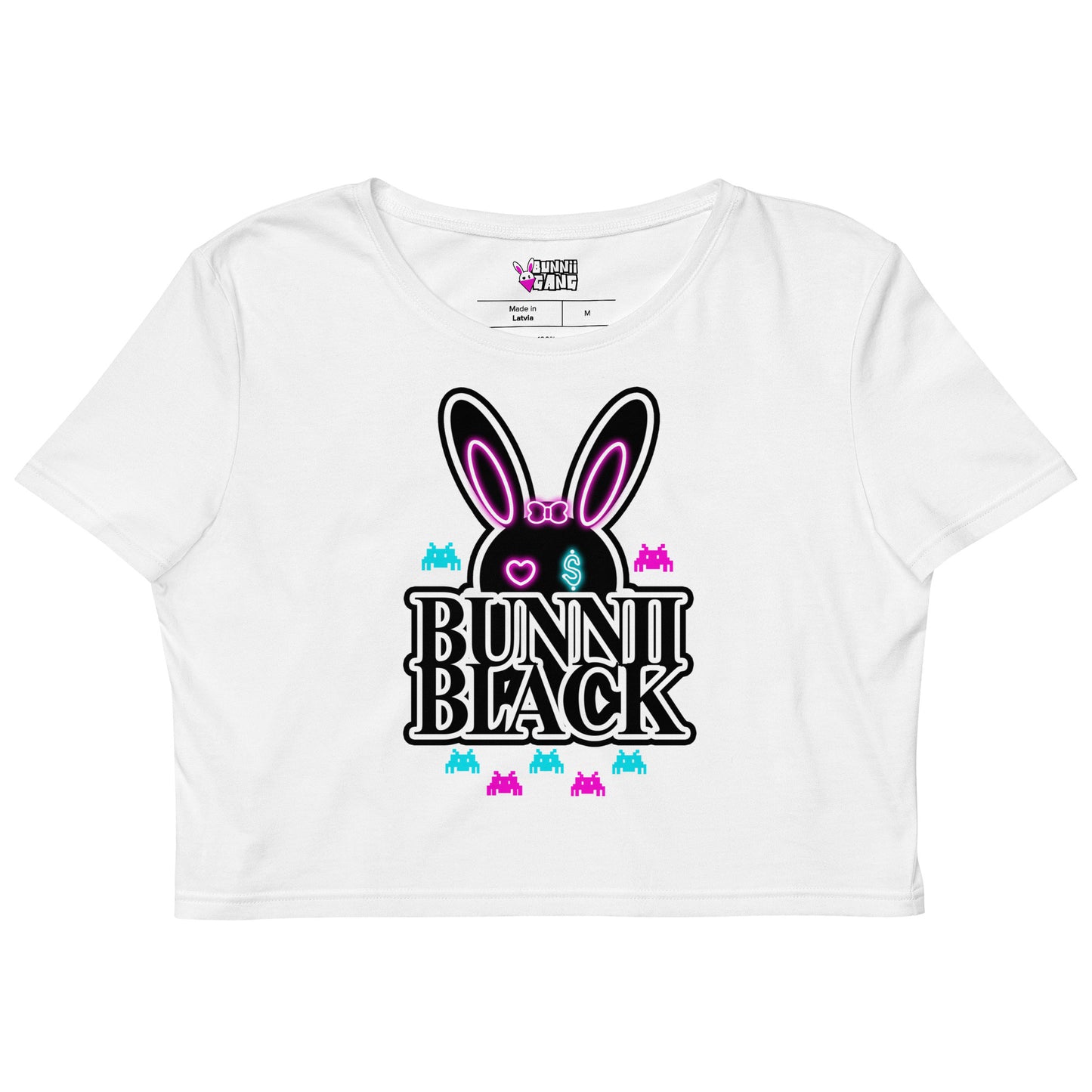 BUNNII GANG "BUNNII BLACK" Crop Top