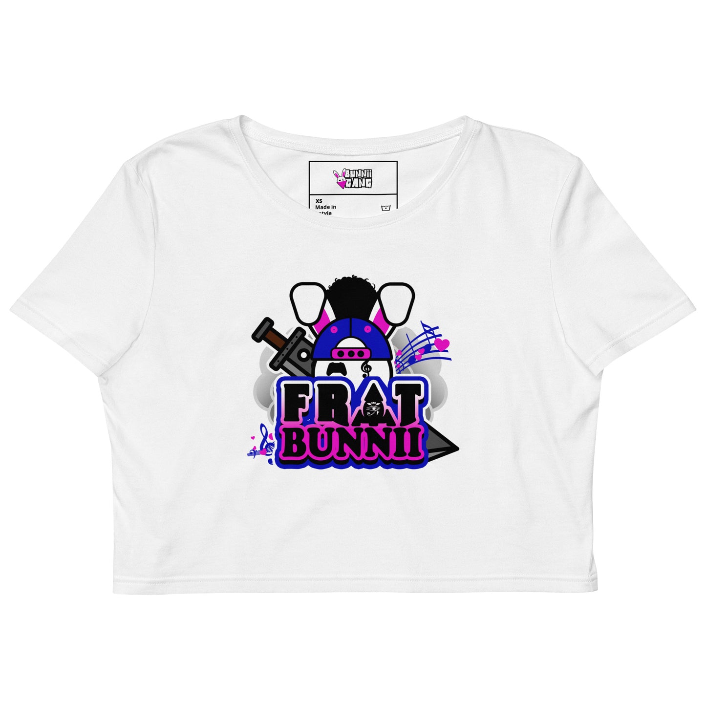 BUNNII GANG "FRAT BUNNII" Crop Top