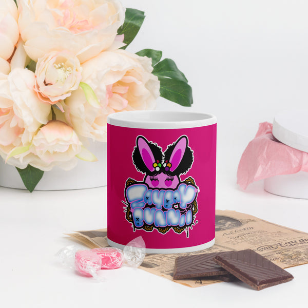BUNNII GANG "ZAYBAY BUNNII" Glossy mug