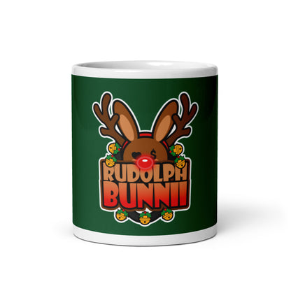 BUNNII GANG "RUDOLPH BUNNII" Glossy mug