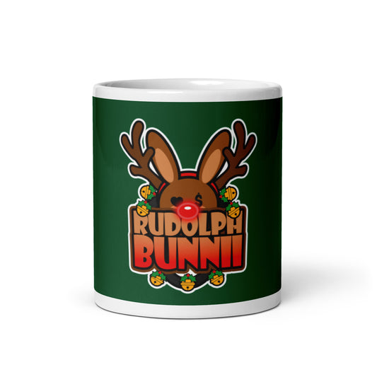 BUNNII GANG "RUDOLPH BUNNII" Glossy mug