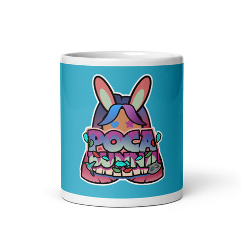 BUNNII GANG "POCA BUNNII" White glossy mug