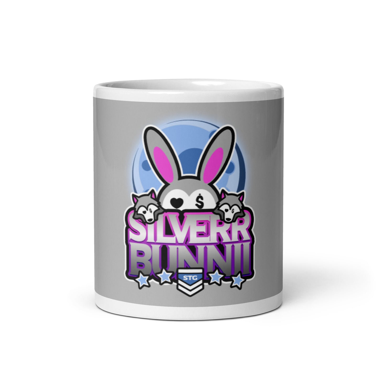 BUNNII GANG "SILVERR BUNNII" Glossy mug