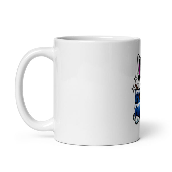 BUNNII GANG "FROSTII BUNNII" White glossy mug