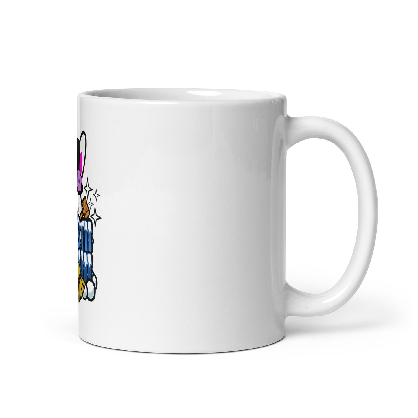 BUNNII GANG "FROSTII BUNNII" White glossy mug