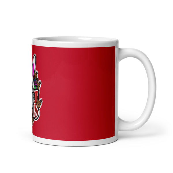 BUNNII GANG "BUNNII CLAUS" Glossy mug