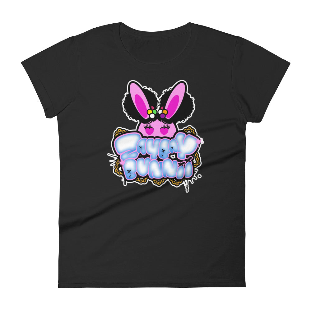 BUNNII GANG "ZAYBAY BUNNII" Women's short sleeve t-shirt