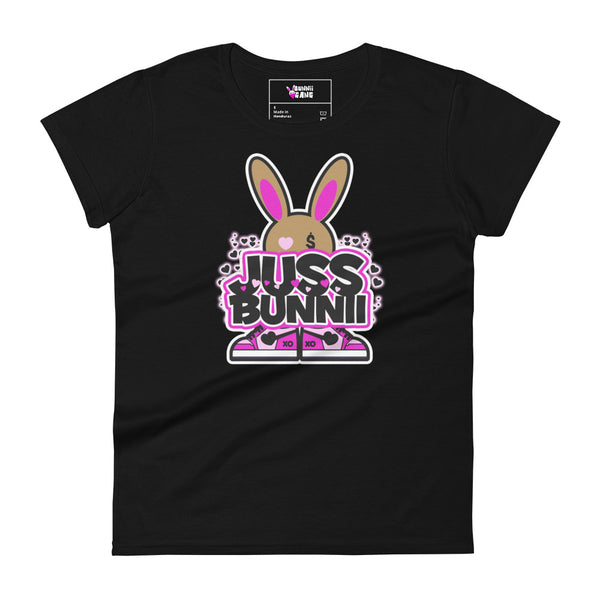 BUNNII GANG "JUSS BUNNII" Women's short sleeve t-shirt
