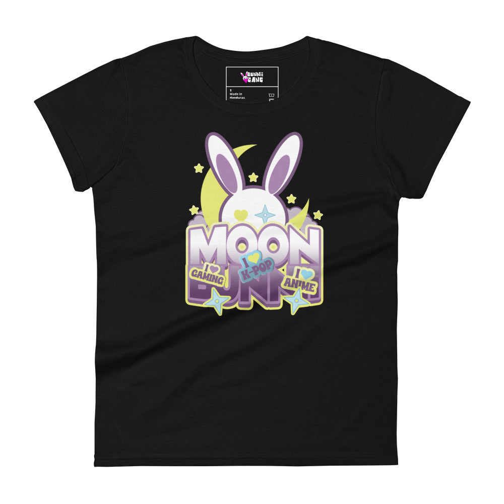 BUNNII GANG "MOON BUNNII" Women's short sleeve t-shirt