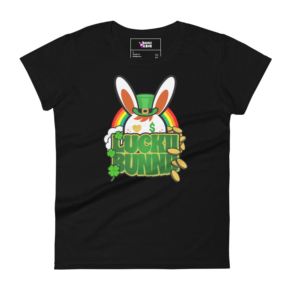 BUNNII GANG "LUCKII BUNNII" Women's short sleeve t-shirt