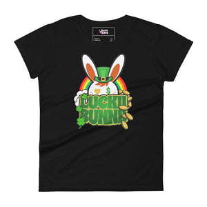 BUNNII GANG "LUCKII BUNNII" Women's short sleeve t-shirt