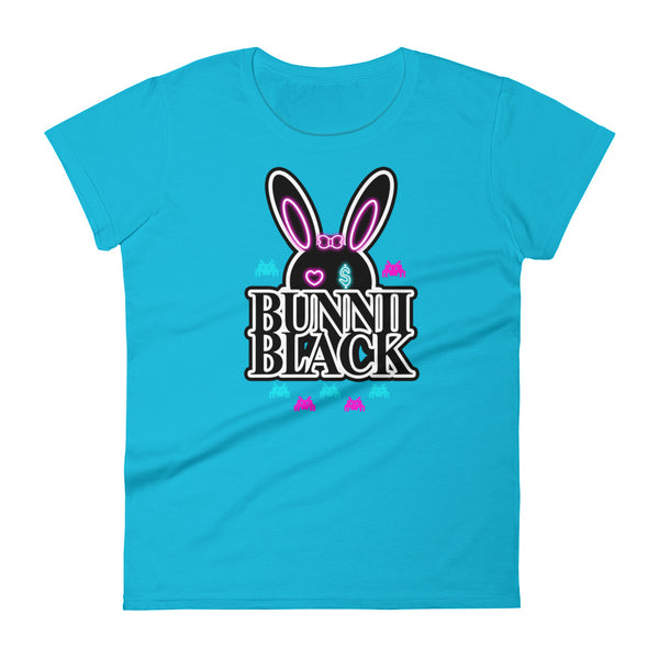 BUNNII GANG "BUNNII BLACK" Women's short sleeve t-shirt