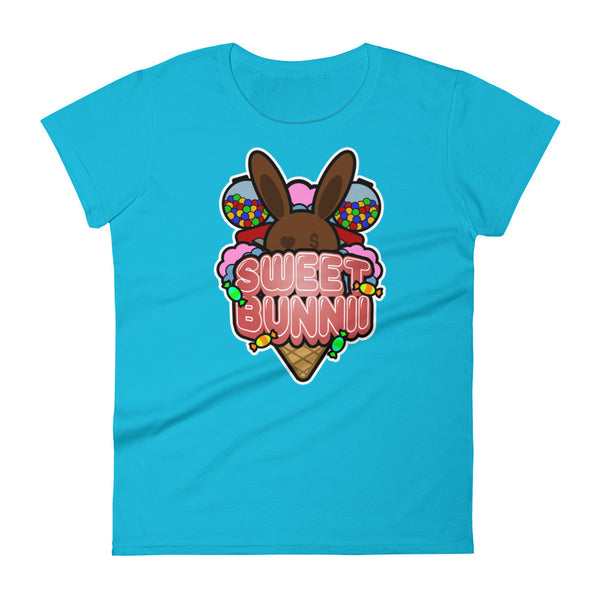 BUNNII GANG "SWEET BUNNII" Women's short sleeve t-shirt