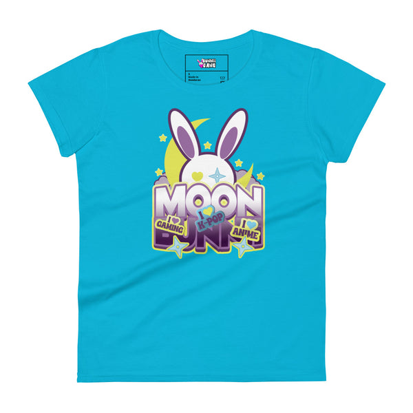BUNNII GANG "MOON BUNNII" Women's short sleeve t-shirt