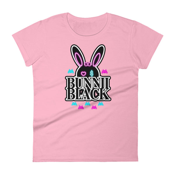 BUNNII GANG "BUNNII BLACK" Women's short sleeve t-shirt