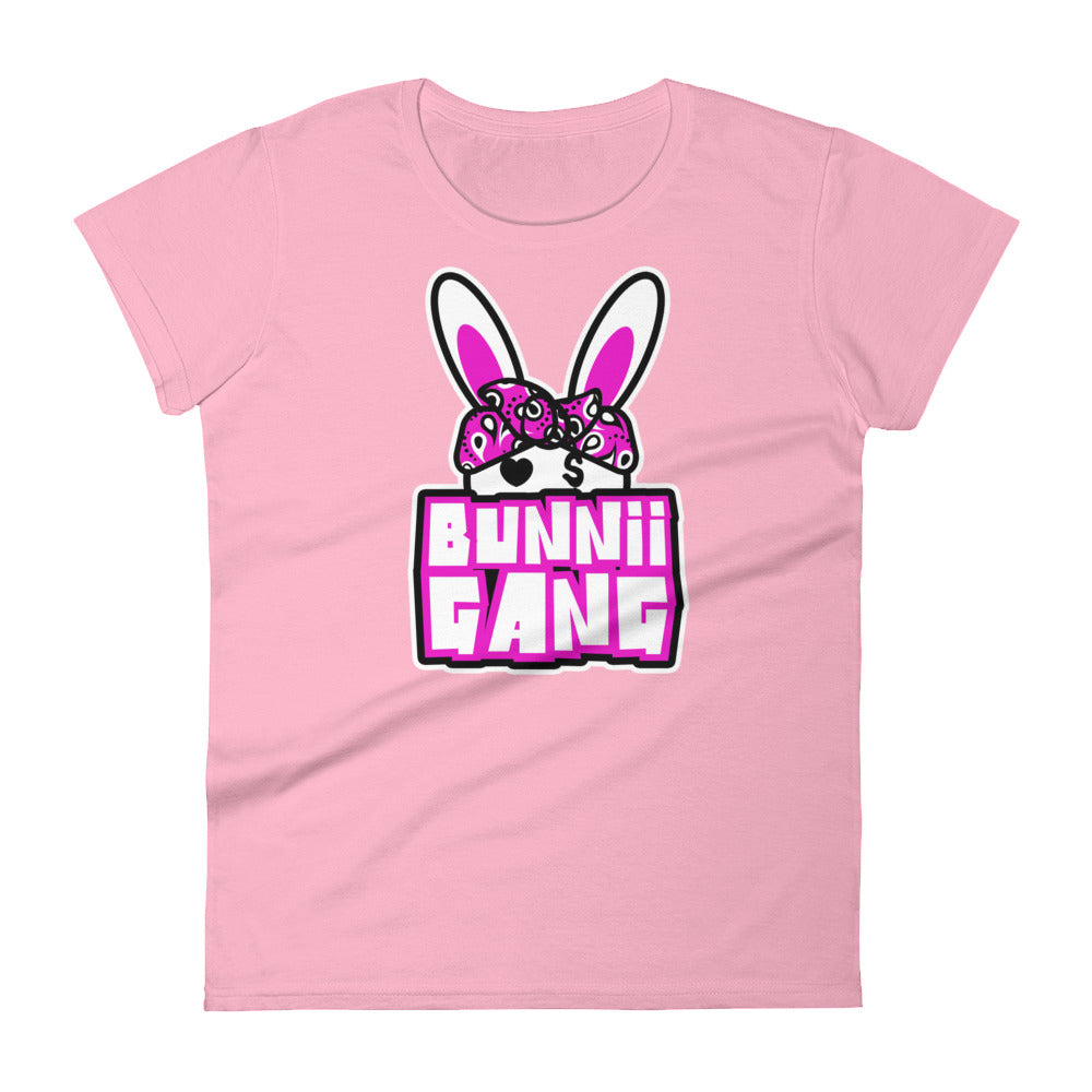 BUNNII GANG "BANDANA LOGO" Women's short sleeve t-shirt