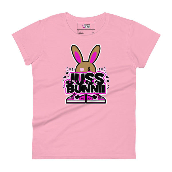 BUNNII GANG "JUSS BUNNII" Women's short sleeve t-shirt