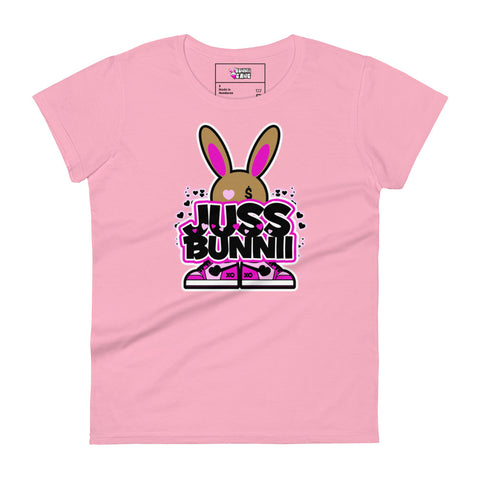 BUNNII GANG "JUSS BUNNII" Women's short sleeve t-shirt