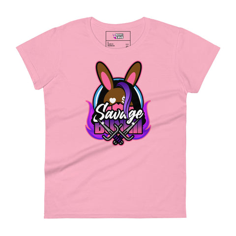 BUNNII GANG "SAVAGE BUNNII" Women's short sleeve t-shirt