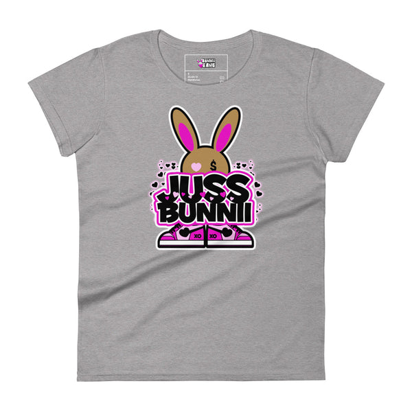 BUNNII GANG "JUSS BUNNII" Women's short sleeve t-shirt