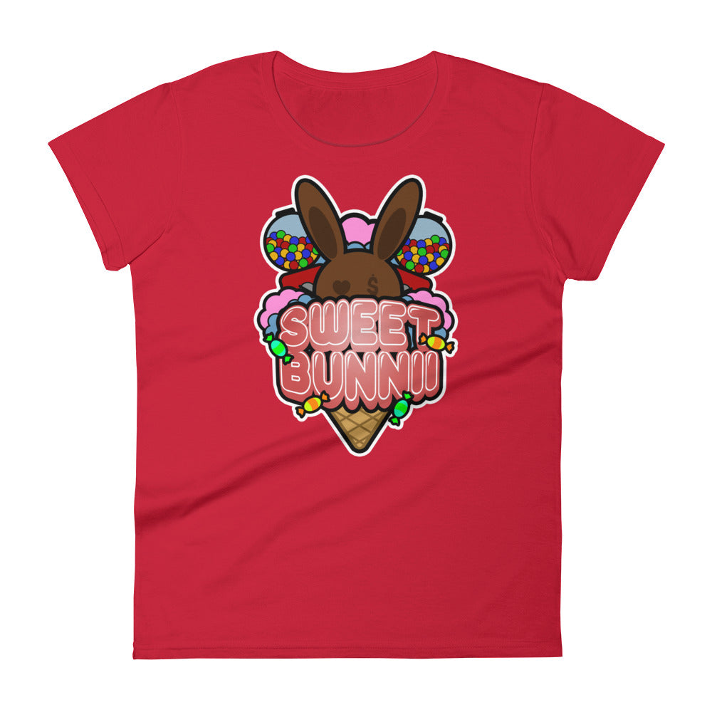 BUNNII GANG "SWEET BUNNII" Women's short sleeve t-shirt