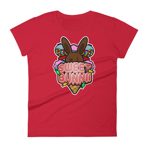 BUNNII GANG "SWEET BUNNII" Women's short sleeve t-shirt