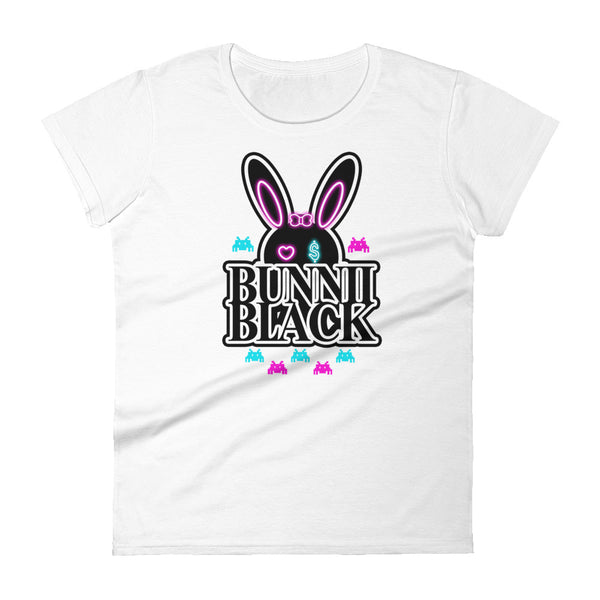 BUNNII GANG "BUNNII BLACK" Women's short sleeve t-shirt