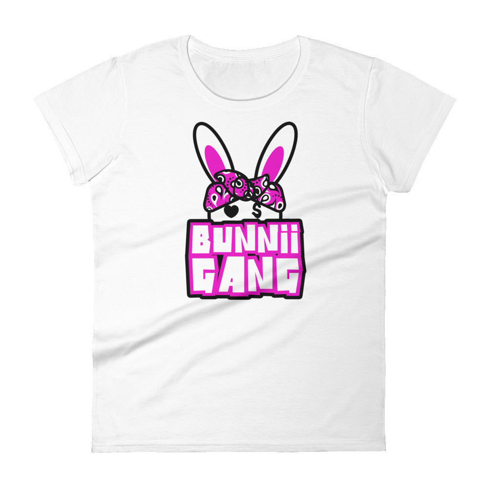 BUNNII GANG "BANDANA LOGO" Women's short sleeve t-shirt