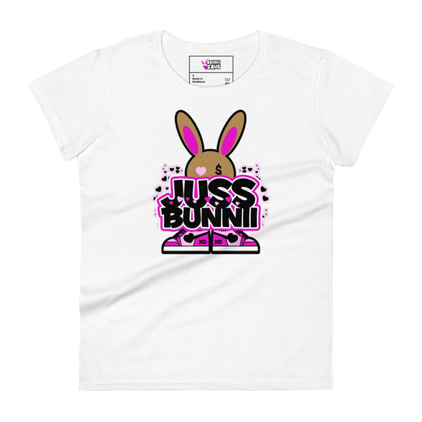 BUNNII GANG "JUSS BUNNII" Women's short sleeve t-shirt