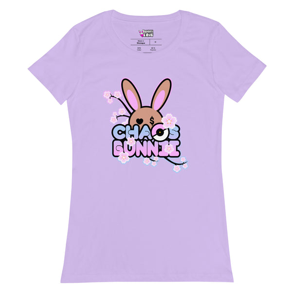 BUNNII GANG "CHAOS BUNNII" Women’s fitted t-shirt