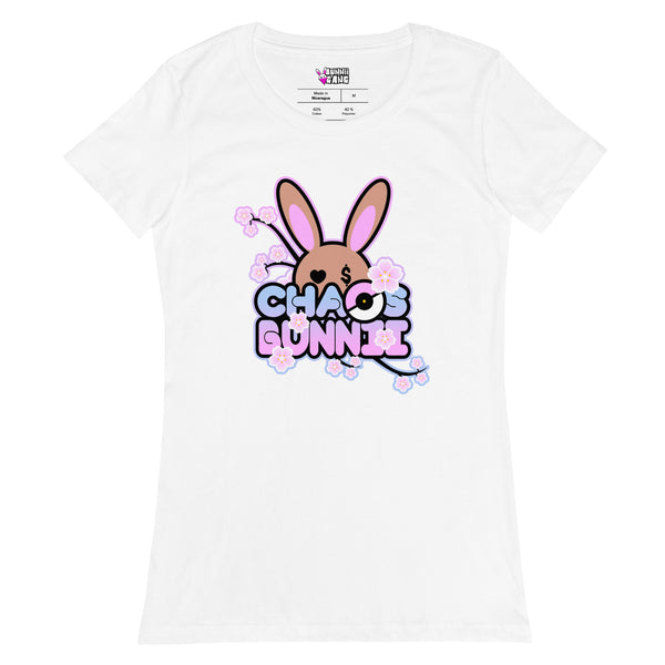 BUNNII GANG "CHAOS BUNNII" Women’s fitted t-shirt