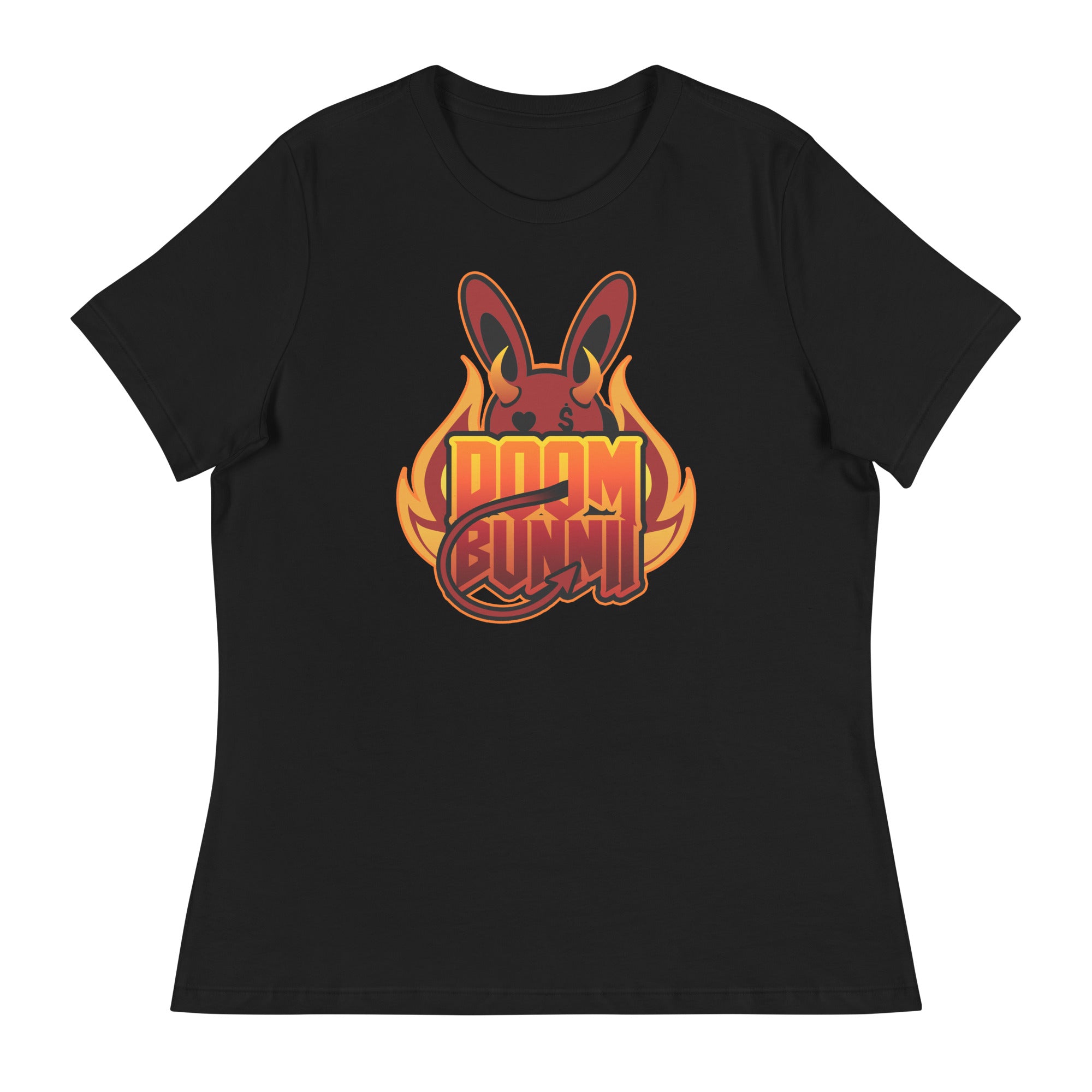 BUNNII GANG "DOOM BUNNII" Women's Relaxed T-Shirt