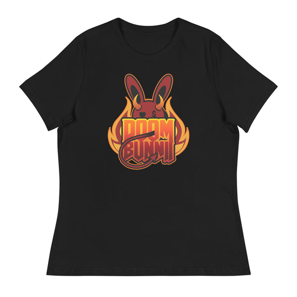 BUNNII GANG "DOOM BUNNII" Women's Relaxed T-Shirt