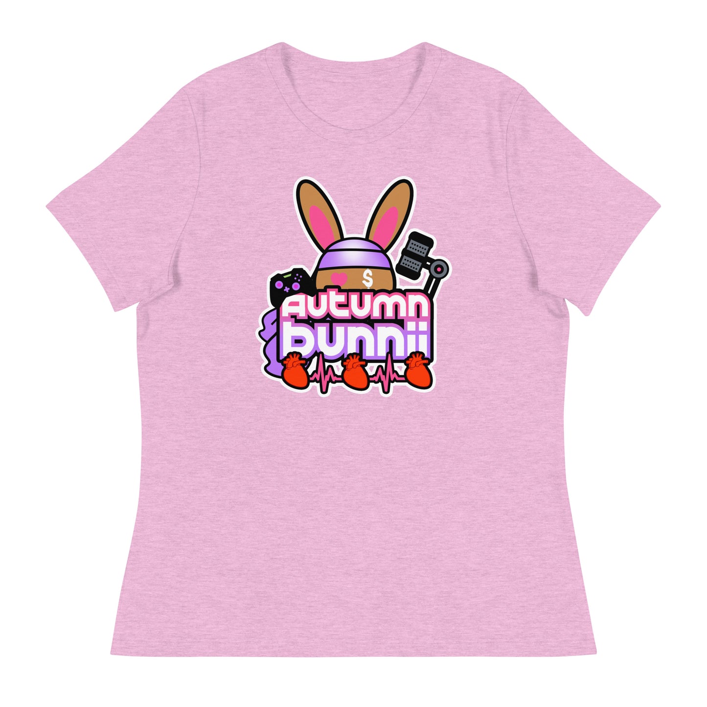 BUNNII GANG "AUTUMN BUNNII" Women's Relaxed T-Shirt