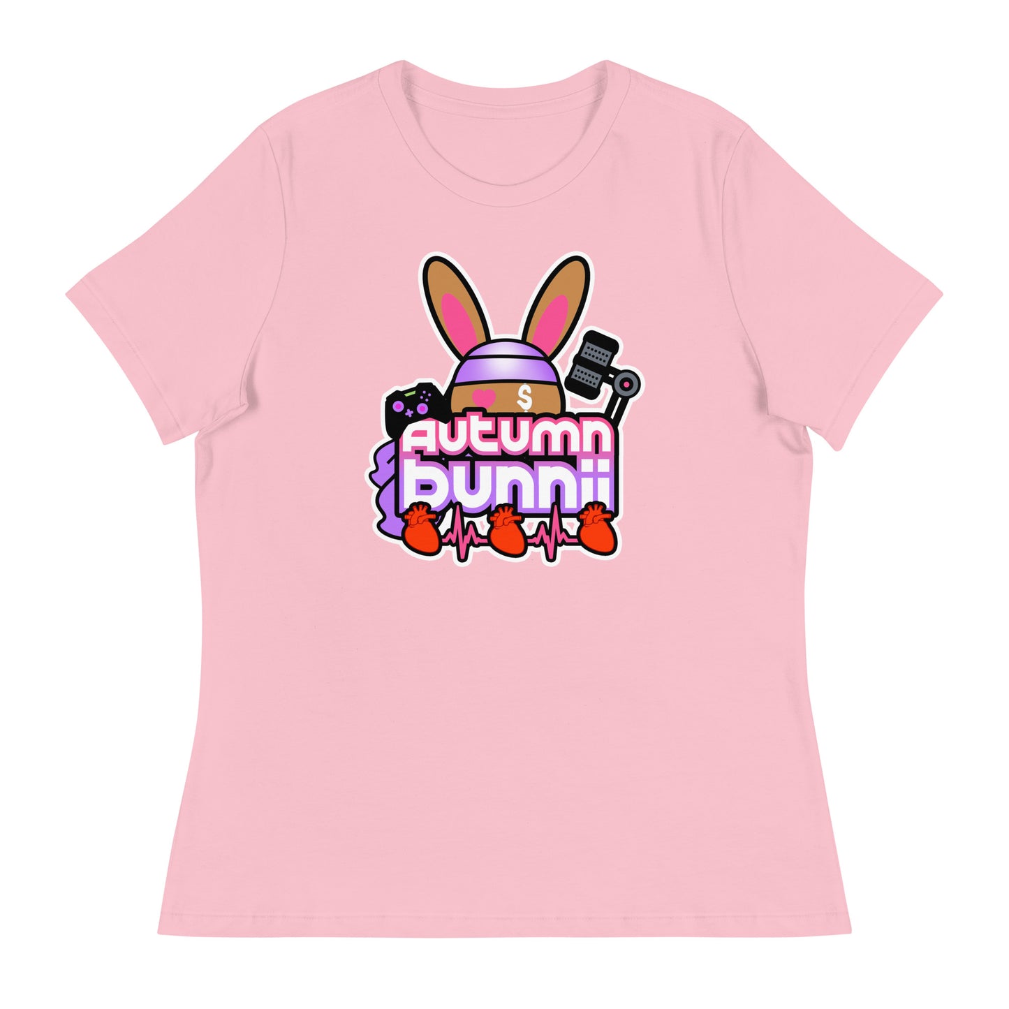 BUNNII GANG "AUTUMN BUNNII" Women's Relaxed T-Shirt