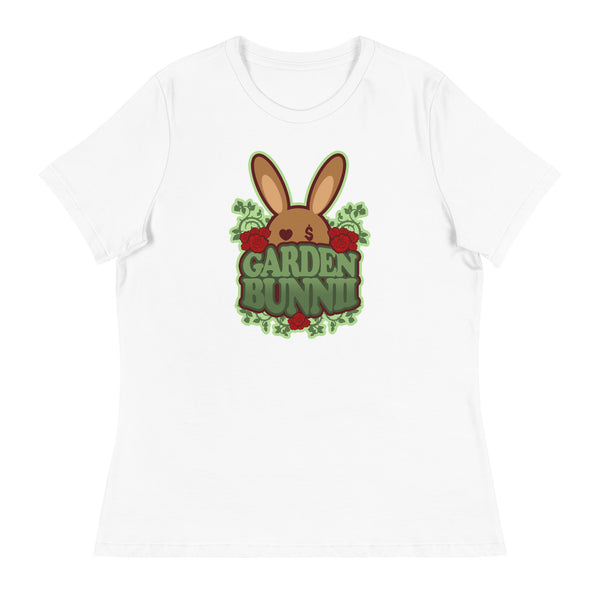 BUNNII GANG "GARDEN BUNNII" Women's Relaxed T-Shirt