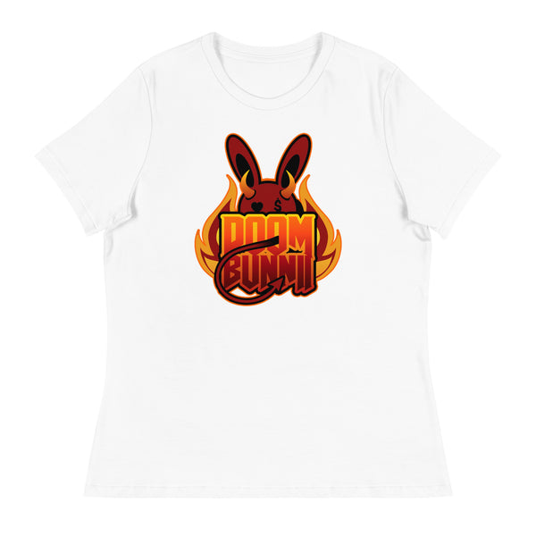 BUNNII GANG "DOOM BUNNII" Women's Relaxed T-Shirt